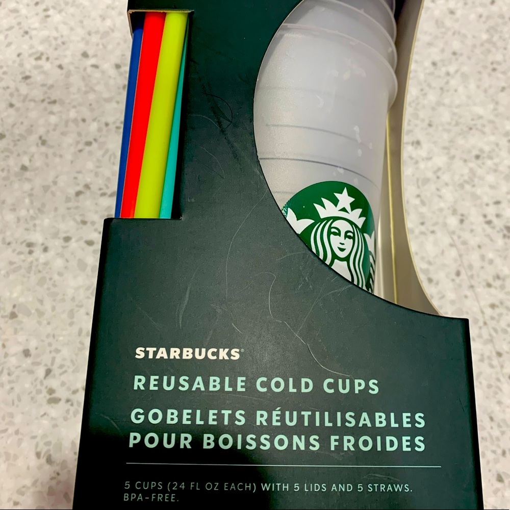 *BRAND NEW* 5 pack reusable color changing cups